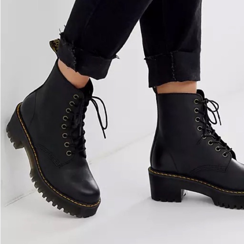 Dr. Martens Shriver Hi Platform Black Boots